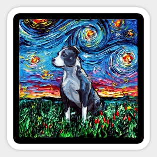 Pitbull Night Sticker